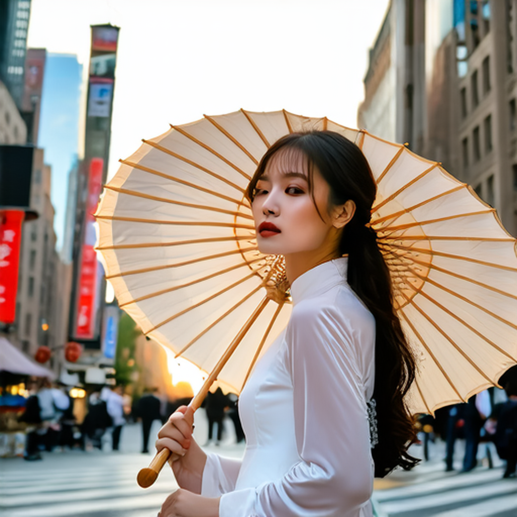 Edge-guided: hold umbrella