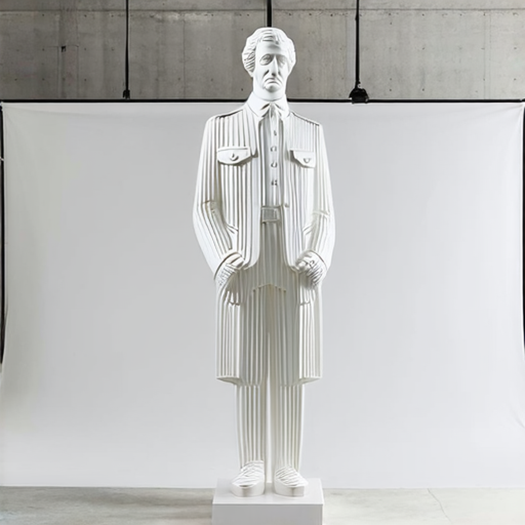 Depth-guided: marble figure