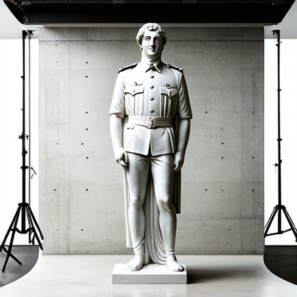 Edge-guided: marble sculpture